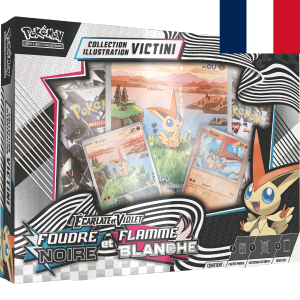 Pokémon JCC Ecarlate & Violet Flamme Blanche/ Foudre noire - Coffret Collection Illustration Victini