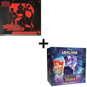 Pokémon JCC Écarlate et Violet Rivalités Destinées Coffret Dresseur D'Élite + Disney Lorcana Retour D'ursula Trésor Illumineur