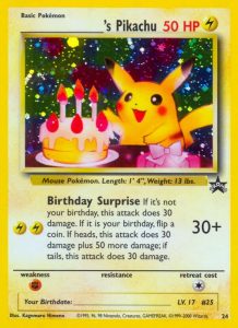 Pikachu d'anniversaire