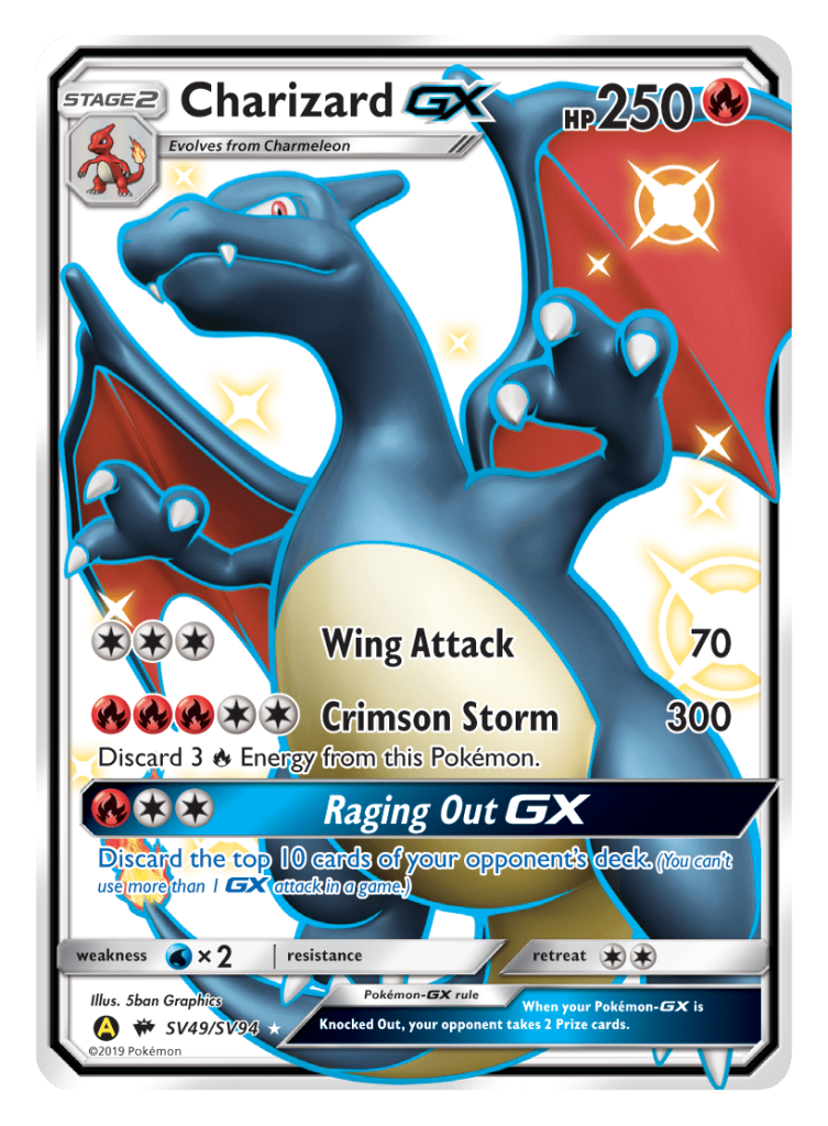 Pokemon Shining Charizard Hidden Fates SV49/SV93